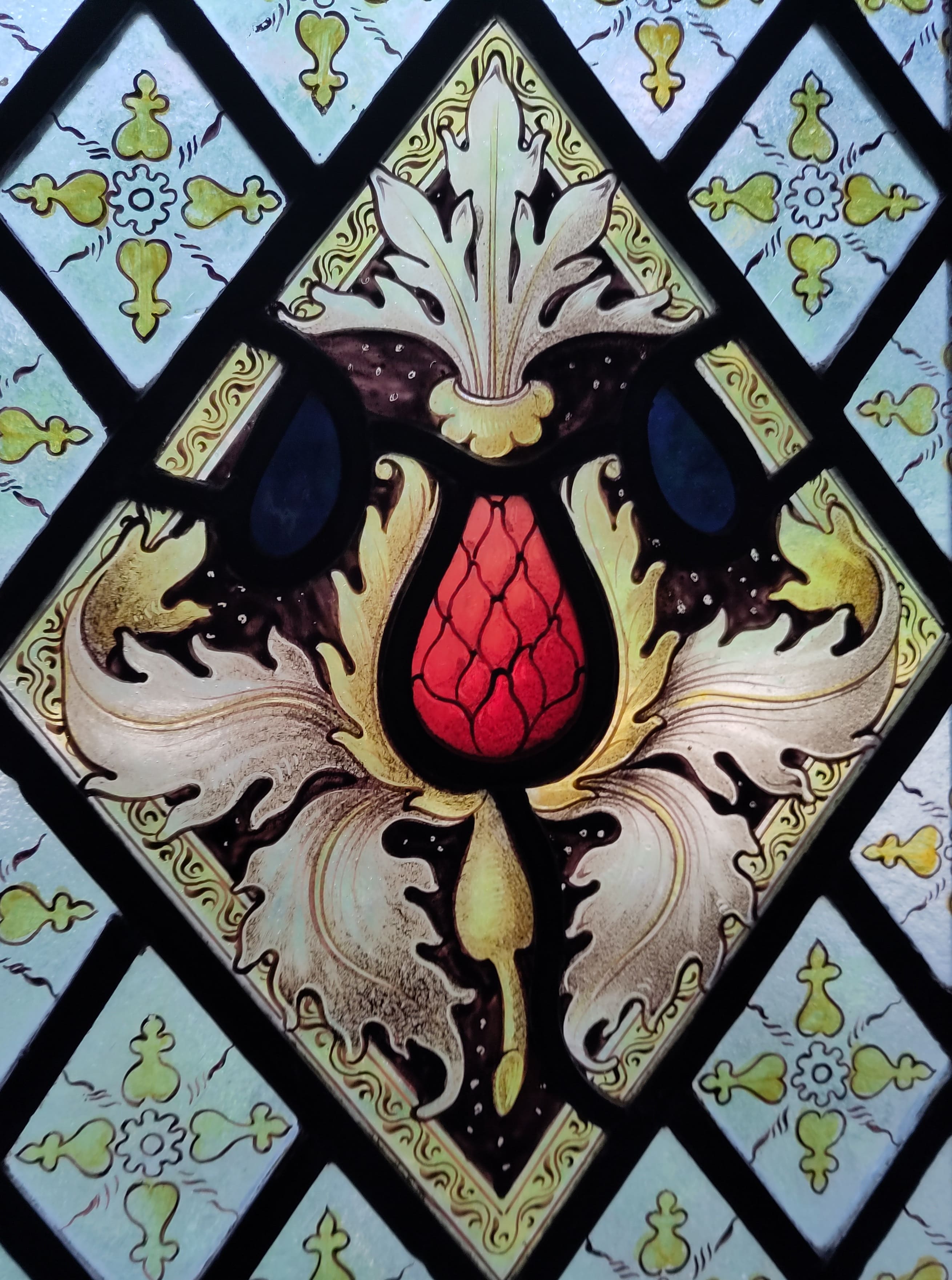 An image of a stained glass window.